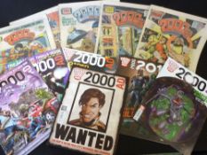 TWO BOXES: 2000 AD, 150+ issues, 1977-2016, + 3 SCI-FI SPECIALS and 2000 AD annual, 1979, all