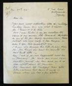 Autograph letter 1941, 2 pages from a cousin of Lilli Janaschi, the notable German women's