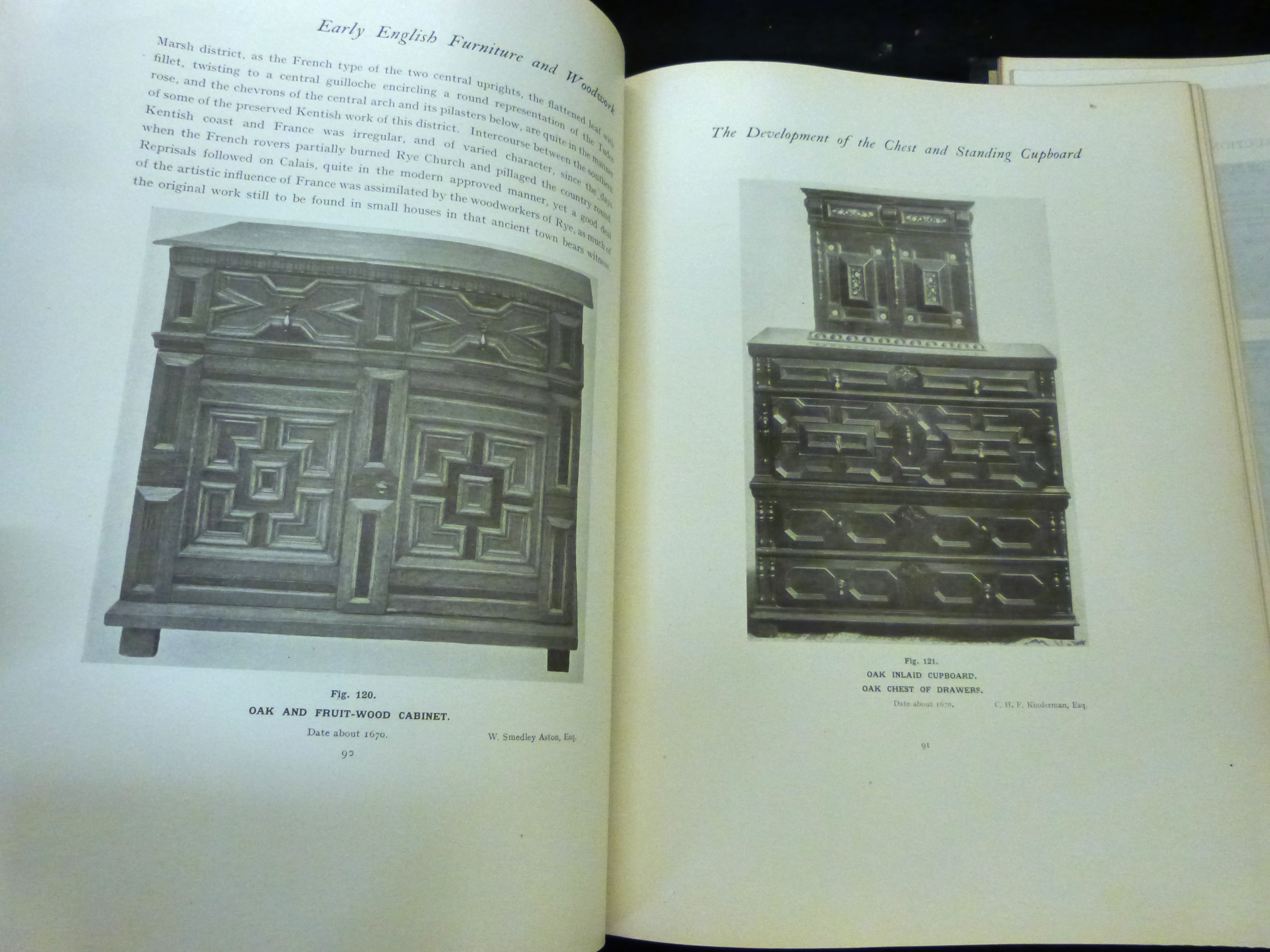 HERBERT CESCINSKY & ERNEST R GRIBBLE: EARLY ENGLISH FURNITURE AND WOODWORK, London, George - Image 4 of 5