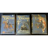 YOUNG ENGLAND, London, 1904-07, vols 26-28, 4to, original pictorial cloth, vol 26 top board and