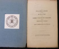 [PIETRO RICCI ROTA]: A LOYAL POETIC EFFUSION ON THE DEATH OF LORD NELSON WITH A DEDICATORY ADDRESS