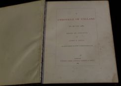 JAMES E DOYLE: A CHRONICLE OF ENGLAND, London, Longman, Green, Longman, Roberts and Green, 1864, 1st