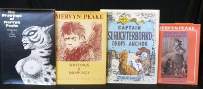 MERVYN PEAKE: 3 titles: THE DRAWINGS, intro Hilary Spurling, London, Davis-Poynter, 1974, 1st