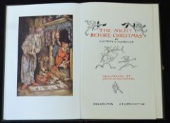 CLEMENT C MOORE: THE NIGHT BEFORE CHRISTMAS, ill A Rackham, Philadelphia, J B Lippincott [1931], 1st