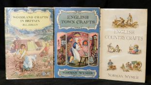 NORMAN WYMER: 2 titles: ENGLISH COUNTRY CRAFTS, London, B T Batsford, 1946, 1st edition, original