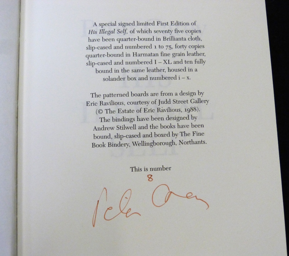 PETER CAREY: HIS ILLEGAL SELF, London, Faber & Faber/London Review Bookshop, 2008 (125) (75), 1st - Image 3 of 3