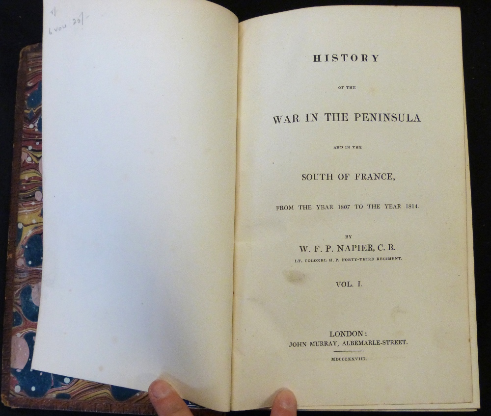 SIR WILLIAM FRANCIS PATRICK NAPIER: HISTORY OF THE WAR IN THE PENINSULA AND IN THE SOUTH OF FRANCE - Image 2 of 3