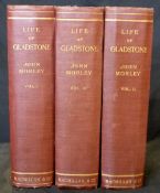 JOHN MORLEY: THE LIFE OF WILLIAM EWART GLADSTONE, London, MacMillan, 1903, 1st edition, 3 vols, 8