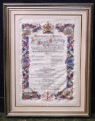 CORPORATION OF LONDON LUNCHEON TO MARK THE 40TH ANNIVERSARY OF HER MAJESTY'S ACCESSION..., hand