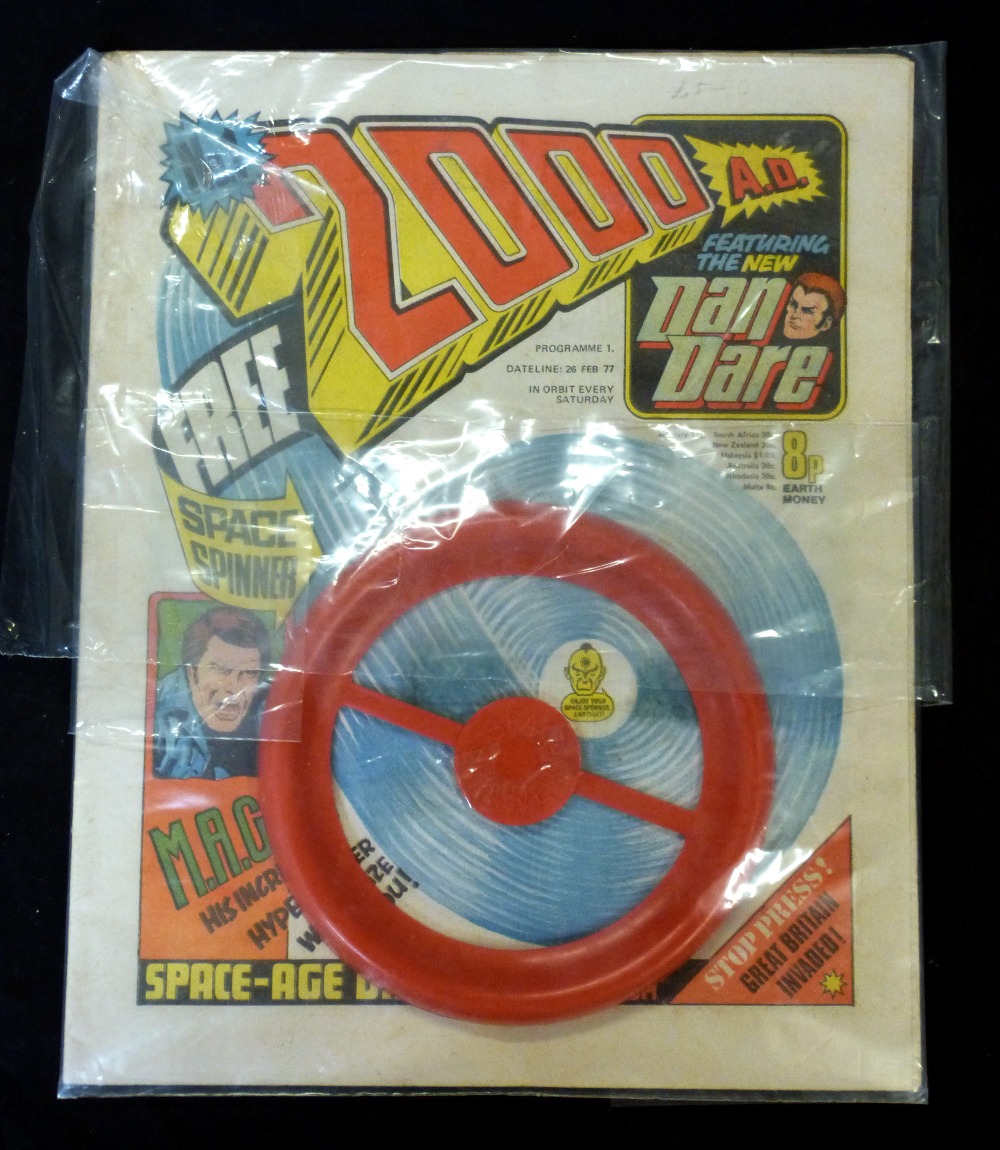 2000 AD ISSUE NO 1 1977, with free gift, original pictorial wraps, vgc