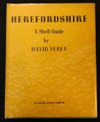 DAVID VREY: HEREFORDSHIRE, A SHELL GUIDE, London, Faber & Faber, 1955, 1st edition, 4to, original