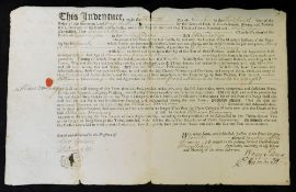 Printed and manuscript parish apprentice indenture Little Torrington, Devon "keeping down the cost