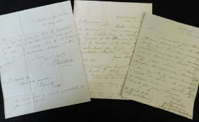 Packet: six Poor Law/Pauper letters etc circa 1839