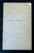 F R BEECHENO & J L JAMES: CARROW, ITS ORIGIN: (cover title), Norwich, Agas B Goose [1893], 1st