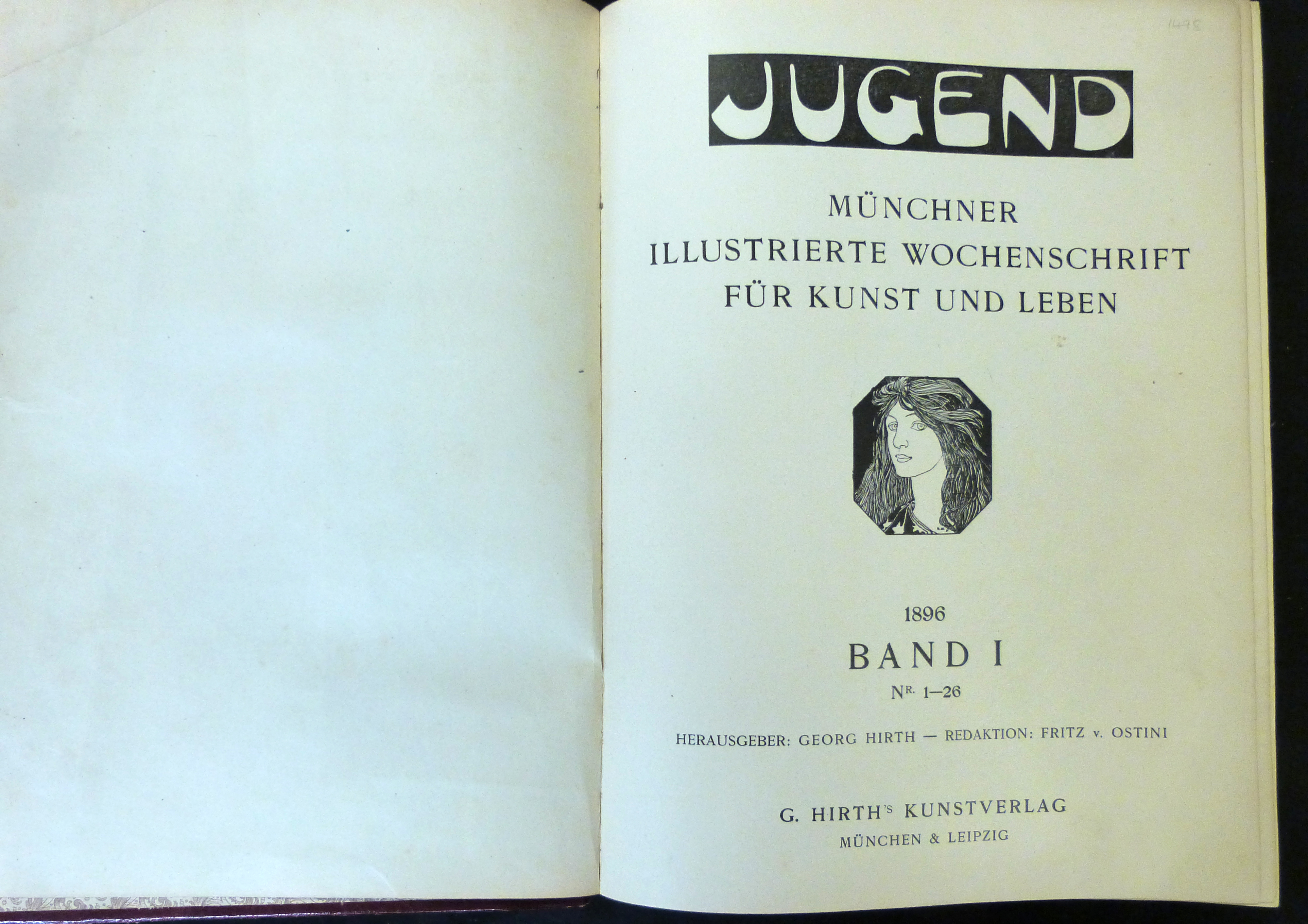 JUGEND MUNSCHER ILLUSTRIERTE WOCHENSCHRIFT FUR KUNST UND LEBEN, ed Fritz V Ostini, Munchen and