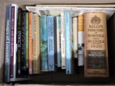 Box: assorted East Anglia titles including KELLY'S DIRECTORY OF NORFOLK AND SUFFOLK 1929