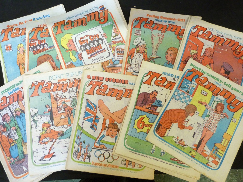 BOX: TAMMY, TAMMY AND SANDIE COMIC 196 issues, 1974-77, original wraps