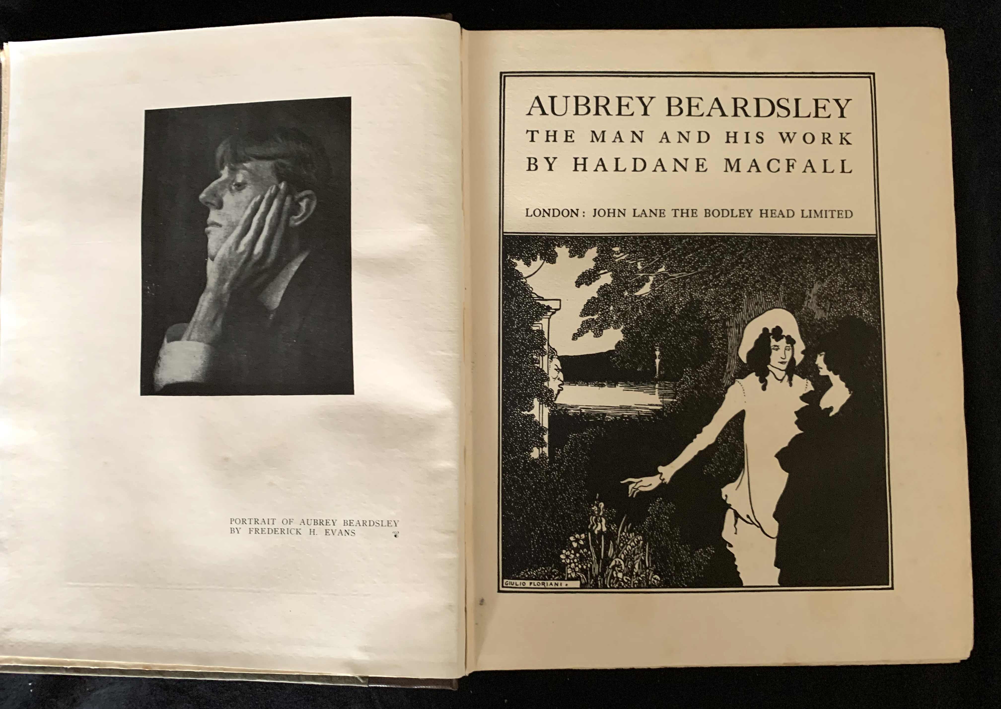 HALDANE MCFALL: AUBREY BEARDSLEY, THE MAN AND HIS WORK, London, John Lane, The Bodley Head, 1928,