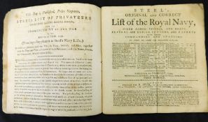 [DAVID STEEL]: STEEL'S ORIGINAL AND CORRECT LIST OF THE ROYAL NAVY CORRECTED TO FEBRUARY 1799,
