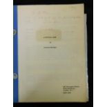 TERENCE RATTIGAN: A MUTUAL PAIR [A NELSON PLAY], 1968 mimeograph typescript, signed and inscribed to