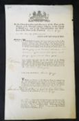 Printed and manuscript notice 1832, Aldergate Overseers of the Poor obtaining an order to return a