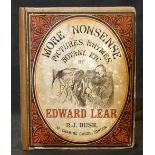 EDWARD LEAR: MORE NONSENSE, PICTURES, RHYMES, BOTANY ETC, London, Robert John Bush, 1872 [1874], 1st