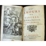 JEAN DE LA CHAPELLE: LES AMOURS DE TIBULLE, Amsterdam, Jean Fred Bernard, 1715, 3 vols in one, title