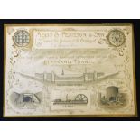 Tinted litho gilt edged invitation card by the builders S Pearson & Son on Wed Oct 30th 1895 to