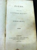 ROBERT BURNS: POEMS CHIEFLY IN THE SCOTTISH DIALECT, London, John Sharpe, 1824, printed by C