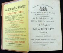 J G HARROD: ROYAL COUNTY DIRECTORY OF NORFOLK WITH LOWESTOFT IN SUFFOLK, Norwich, 1877, 4th edition,