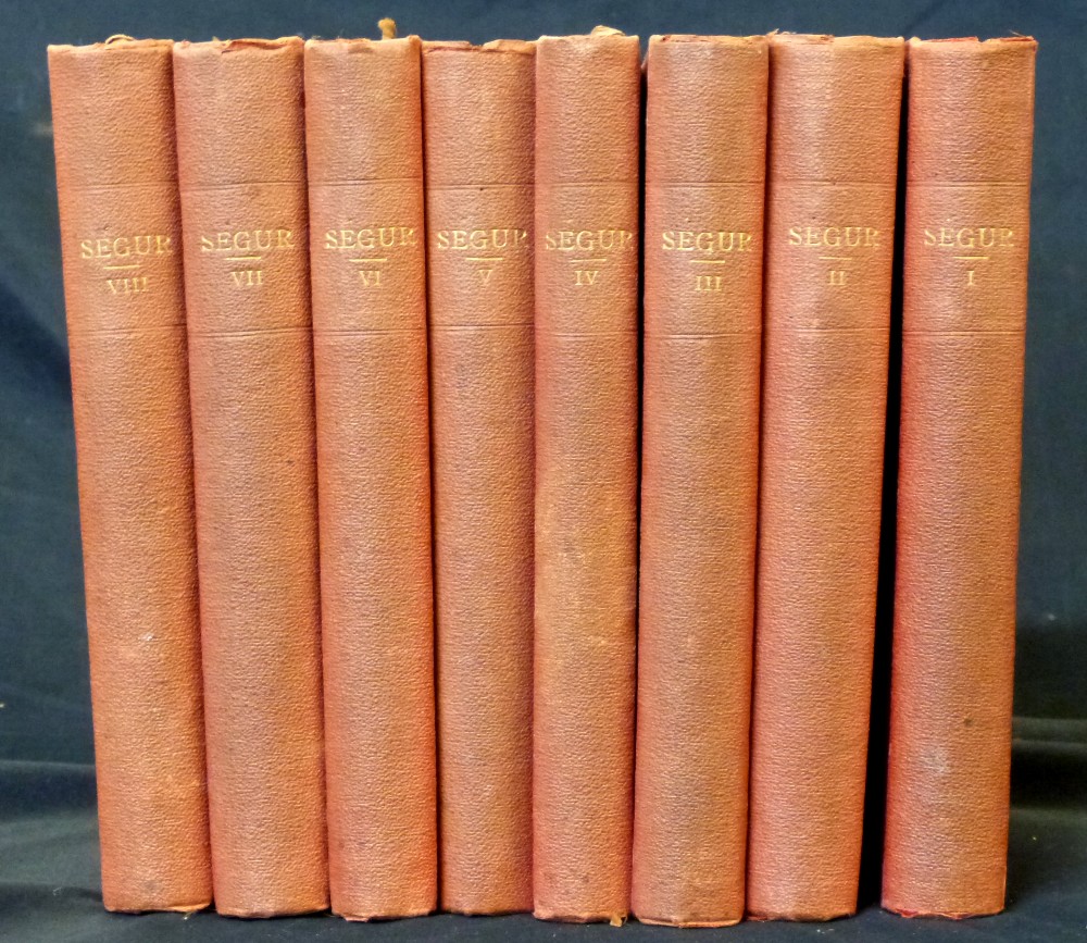 PHILIPPE-PAUL COMTE DE SEGUR: HISTOIRE ET MEMOIRES, Paris, Firmin Didot Freres, 1873, 1st edition, 8