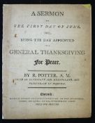 ROBERT POTTER, VICAR OF LOWESTOFT AND KESSINGLAND AND PREBENDARY OF NORWICH: A SERMON FOR THE