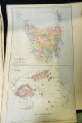 PACKET: 9 Stanford large folio maps, 1887, Australia, New Zealand and Pacific, (9)