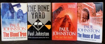 PAUL JOHNSTON: 4 titles: THE BONE YARD, London, Hodder & Stoughton, 1998, 1st edition, signed,