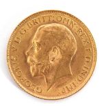 George V half-sovereign dated 1914