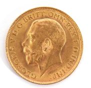 George V half-sovereign dated 1914