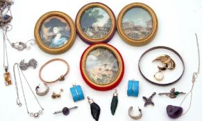 Mixed Lot: modern white metal jewellery, 925 stamped to include various bracelets, pendants etc,