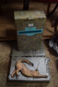 BOXED BORDER FINE ARTS FIGURE “CAT STRETCHING” (STONE)