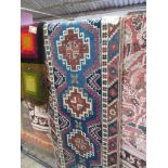 GEOMETRIC PATTERNED RUNNER, WIDTH APPROX 67CM