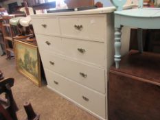 LARGE PAINTED CHEST OF DRAWERS, APPROX 122CM