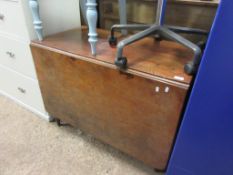 MAHOGANY DROP LEAF TABLE, WIDTH APPROX 101CM