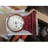 BOXED LONDON CLOCK CO MAHOGANY FINISH QUARTZ MANTEL CLOCK