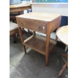SMALL MID-20TH CENTURY BEDSIDE TABLE, WIDTH APPROX 48CM