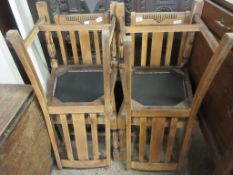 SET OF FOUR MID-20TH CENTURY DINING CHAIRS, EACH HEIGHT APPROX 93CM