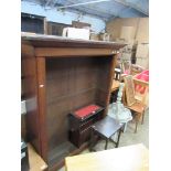 OPEN FRAMED BOOKCASE, WIDTH APPROX 130CM