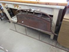 EARLY 20TH CENTURY METAL HEADBOARD (A/F)