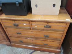 EARLY 20TH CENTURY PINE CHEST OF DRAWERS, WIDTH APPROX 107CM