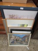 QUANTITY OF FRAMED PRINTS, LARGEST WIDTH APPROX 58CM