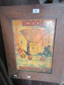 FRAMED REPRODUCTION COLMAN’S MUSTARD ADVERTISING PANEL, SIZE APPROX 44 X 57CM