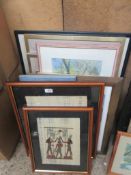 QUANTITY OF VARIOUS FRAMED PICTURES AND PRINTS ETC